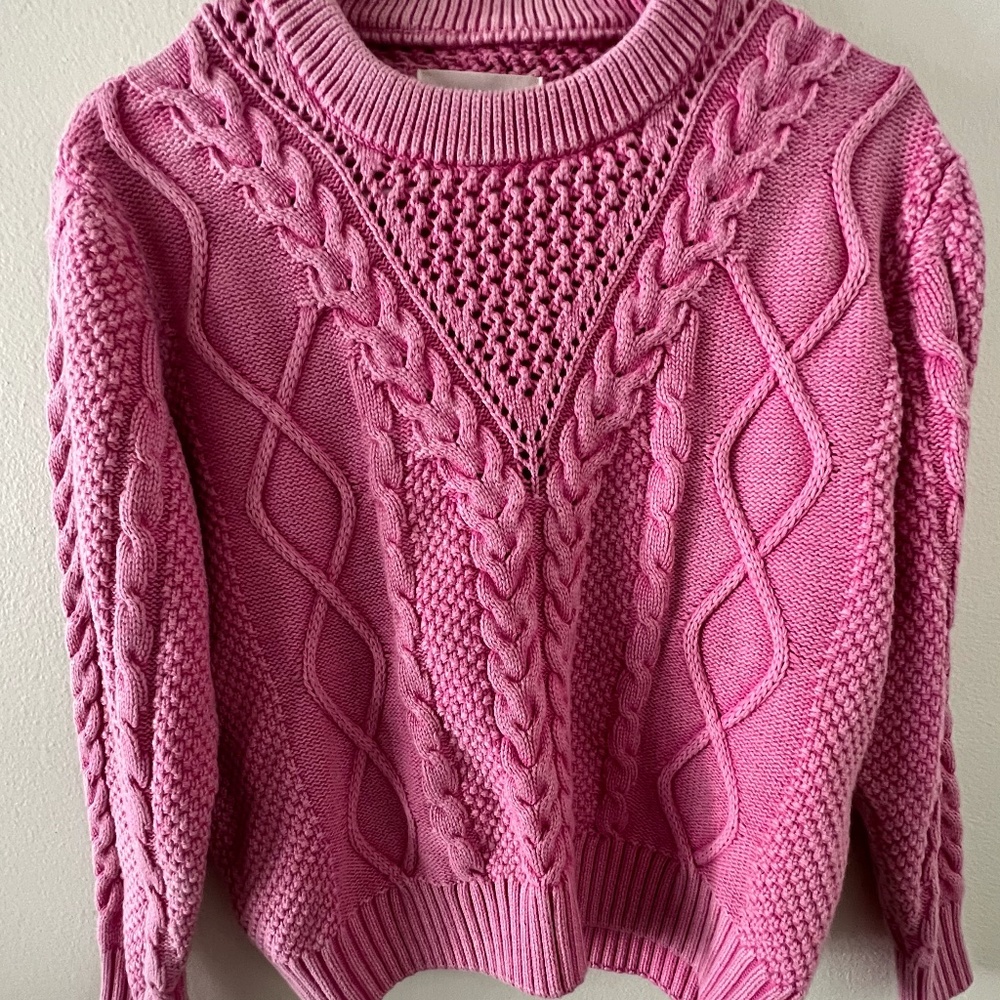 Pink Cotton Sweater